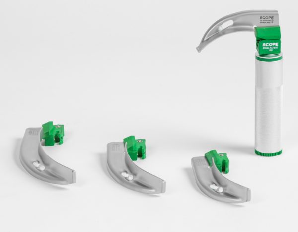 Single Use, Fiber Optic Type, LED Light Laryngoscope (F-3263-6)