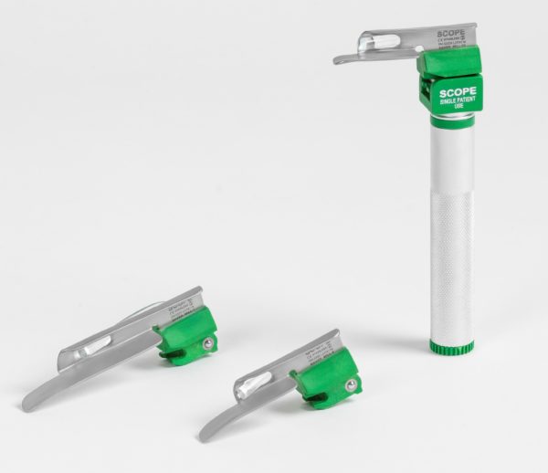 Single Use, Fiber Optic Type, LED Light Laryngoscope (F-3266-6)
